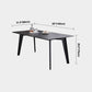 Rectangle 4 Legs Industrial Table Black Fixed Table of Sintered Stone Clearhalo ' dining_table' 'Dining Tables & Seating' 'Dining Tables' 'furn' 'furn_dining_table' 'Furniture' 'furniture_dining_table' 'Kitchen & Dining Furniture' 'kitchen&dining_furn' 'kitchen' 'kitchen_dining_table' 1200x1200_8c587de2-2ad7-4e20-856e-1065c89f55db