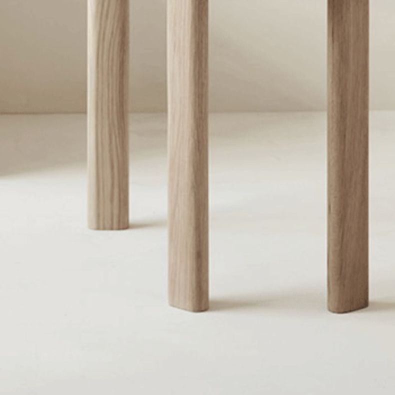 Binnenstapelbare eetkamerstoel vast houten eik massief hout open achterkant eet zijkant stoel