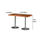 Industrial Style Dining Table Solid Wood Table for Dining Room