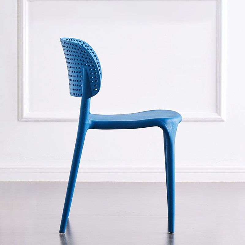 Colorful Plastic Dining Armless Chairs Nordic Style Open Back Side Chair Clearhalo ' kitchen&dining_furn' 'Dining Chairs' 'Dining Tables & Seating' 'dining_chair' 'furn' 'furn_dining_chair' 'Furniture' 'furniture_dining_chair' 'Kitchen & Dining Furniture' 'kitchen' 1200x1200_8c5c2f0f-7164-40ef-af3f-44208c8a84ca