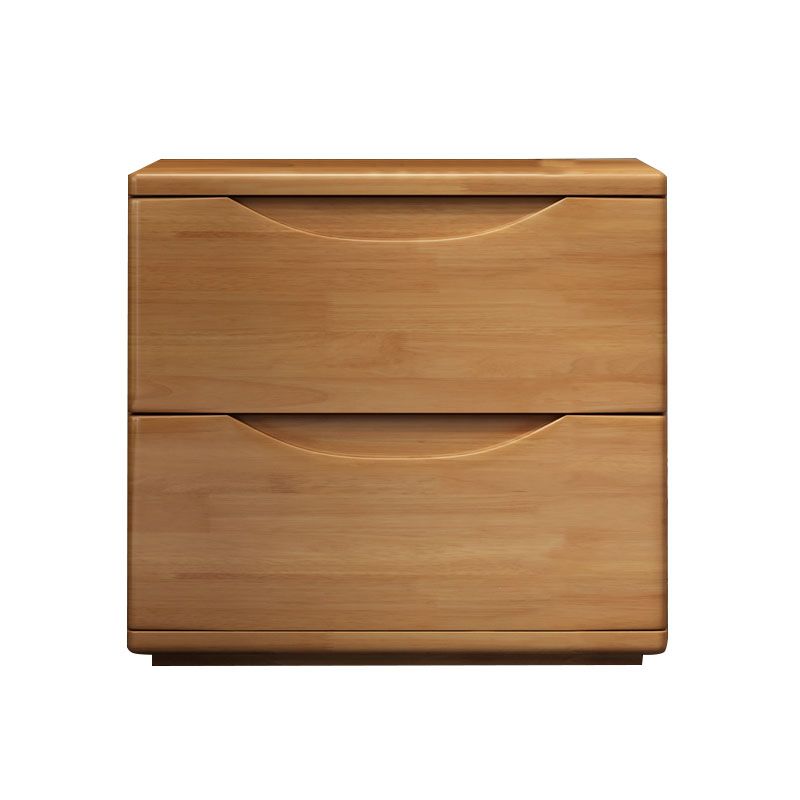 Mesa de mesa nocturna de madera contemporánea de acento de almacenamiento de la mesa con 2 cajones para el hogar