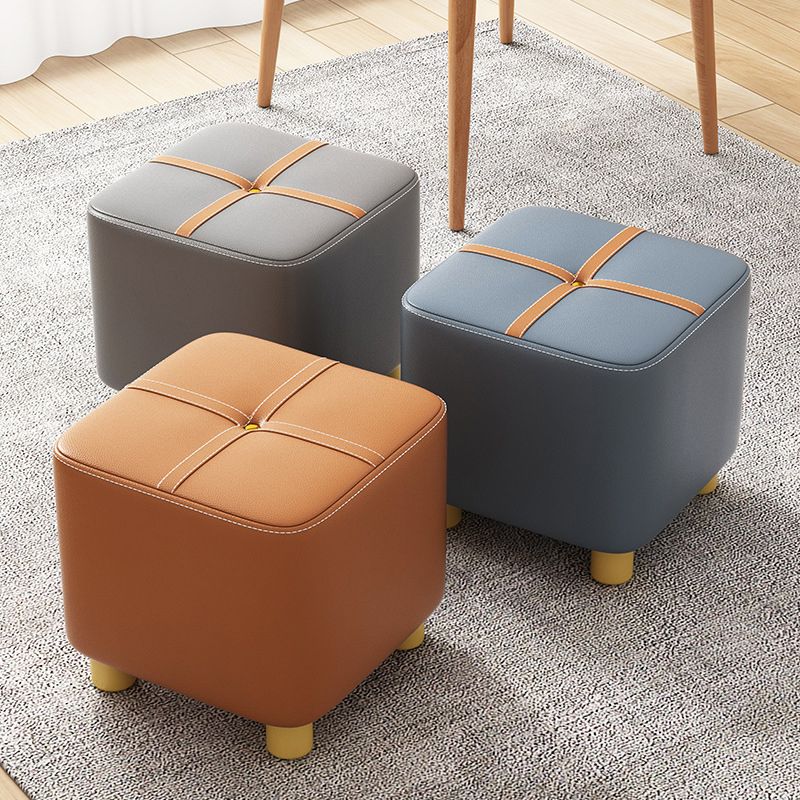 Contemporary Plain Pouf Ottoman Plain Tufted Square Water Resistant Pouf Chair Clearhalo 'furn' 'furn_ottomans_poufs' 'Furniture' 'Living Room Furniture' 'Ottomans & Poufs' 'ottomans_poufs' 1200x1200_8c60f0d6-c3d7-4417-ac64-ceff66ddb71a