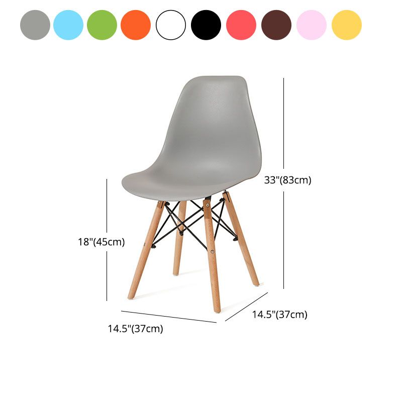 Contemporary Style Kitchen Chairs Dining Armless Side Chairs with Wooden Legs Clearhalo ' kitchen&dining_furn' 'Dining Chairs' 'Dining Tables & Seating' 'dining_chair' 'Furniture' 'furniture_dining_chair' 'Kitchen & Dining Furniture' 'kitchen' 1200x1200_8c6183bb-ce15-41dc-a427-ce406d82f41a