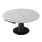 Extendable Round Dining Table Modern Sintered Stone Top Table with Black Pedestal Clearhalo ' dining_table' 'Dining Tables & Seating' 'Dining Tables' 'furn' 'furn_dining_table' 'Furniture' 'furniture_dining_table' 'Kitchen & Dining Furniture' 'kitchen&dining_furn' 'kitchen' 'kitchen_dining_table' 1200x1200_8c63f1d3-091d-46d4-a9be-ee68e5eb2e72