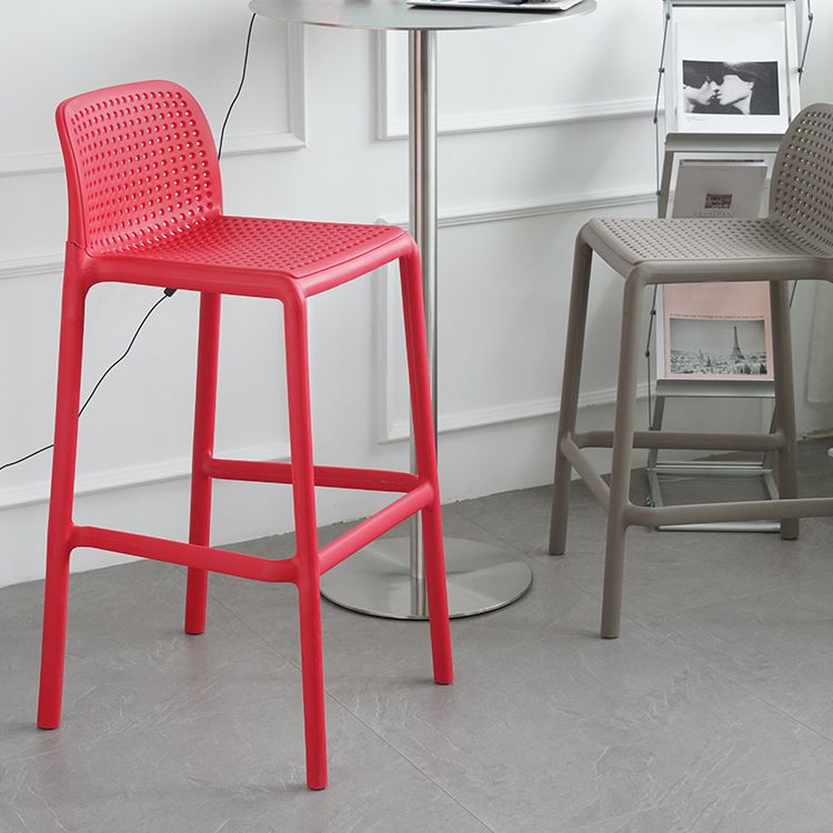 Contemporary Metal Plastic Barstools Bristol Bar Stool with Low Back and Footrest Clearhalo 'Bar Furniture' 'Bar Stools' 'bar_stools' 'furn' 'furn_bar_stools' 'furniture_bar_stools' 'Kitchen & Dining Furniture' 'kitchen&dining_furn' 'kitchen' 'kitchen_furn' Furniture' 1200x1200_8c6436c5-c3e5-4196-92ca-7ee6201e8d7c