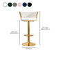 Modern Style Adjustable Backrest Counter Stool with Gold Base and Leather Cushion Clearhalo 'Bar Furniture' 'Bar Stools' 'bar_stools' 'furn' 'furn_bar_stools' 'Furniture' 'Kitchen & Dining Furniture' 1200x1200_8c64653e-926a-4e9e-a2cf-453aa570f7bb