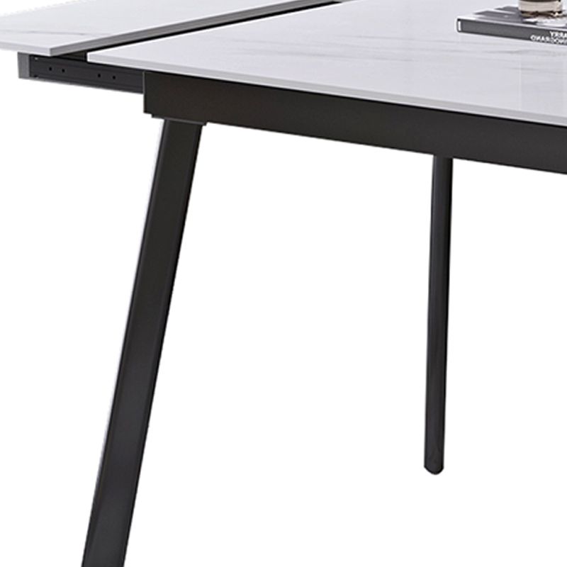 Moderne eettafel Uitschuifbare rechthoekige eettafel voor eetkamer