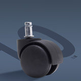 Sedia da scrivania moderna da 23 "sedia da ufficio black traspirante