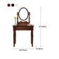 Solid Wood Vanity Makeup Table Set Traditional 1 Drawer Dressing Table