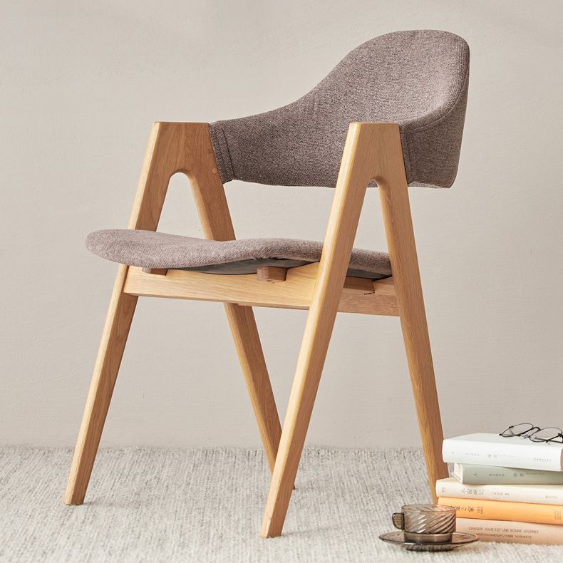 Contemporary Side Solid Wood Dining Room Chair Open Back Dining Side Chair for Home Use Clearhalo ' kitchen&dining_furn' 'Dining Chairs' 'Dining Tables & Seating' 'dining_chair' 'furn' 'furn_dining_chair' 'Furniture' 'furniture_dining_chair' 'Kitchen & Dining Furniture' 'kitchen' 1200x1200_8c6824f9-de4f-43dd-894f-e73df157260c