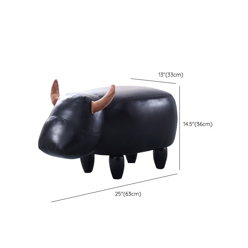 Fabric Standard Stool Modern Style Simple Household Footstool