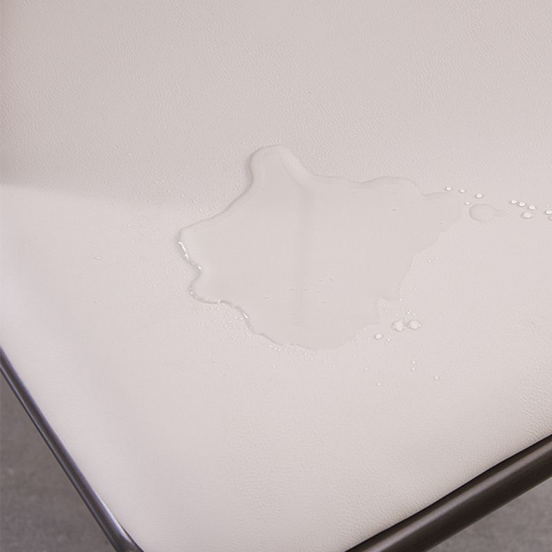 Modern Metal Wingback Side Chair Leather Dining Chairs with Black Legs Clearhalo ' kitchen&dining_furn' 'Dining Chairs' 'Dining Tables & Seating' 'dining_chair' 'Furniture' 'furniture_dining_chair' 'Kitchen & Dining Furniture' 'kitchen' 1200x1200_8c69cc8f-17bb-4f20-b39a-14e49e6fc4d5