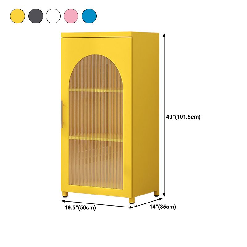 13.78 "W Bibliothèque Scandinave Style Bibliothèque pour la maison et le bureau avec porte