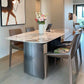 Luxury Double Pedestal Dining Table Sintered Stone Dining Room Desk Clearhalo 'Dining Tables & Seating' 'Dining Tables' 'dining_table' 'furn' 'furn_dining_table' 'Furniture' 'Kitchen & Dining Furniture' 1200x1200_8c6ceeb6-2b8c-4016-b7ce-5d543a6e7f41