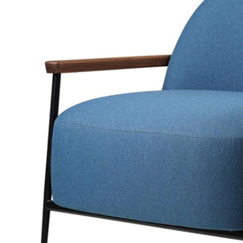 Scandinavian Arm Chair Solid Color Living Room Cushion Back Square Arms Armchair Clearhalo 'Accent Chairs' 'accent_chairs' 'Chairs & Seating' 'furn' 'furn_accent_chairs' 'Furniture' 'Living Room Furniture' 1200x1200_8c6dbe1c-e1ad-45fb-93a9-74f84269c834