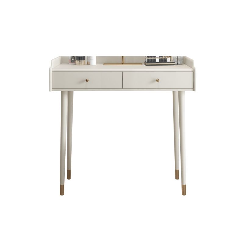 Bedroom Contemporary Storage Box 2-Drawer Cream Vanity Dressing Table Clearhalo 'Bedroom Furniture' 'furn' 'furn_makeup_vanities' 'Furniture' 'Makeup Vanities' 'makeup_vanities' 1200x1200_8c6e33a1-fc15-4efc-864e-65db283478f1