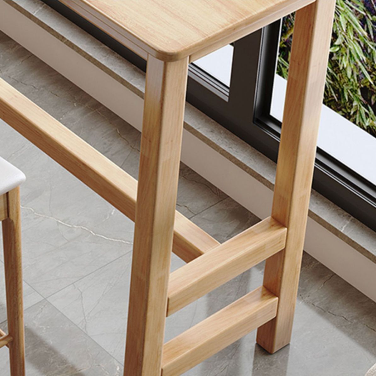 Set da pranzo da pub da 1/4/7 pezzi Set da tavolo da pub moderno in legno massello