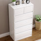Contemporary Lingerie Chest Rubber Wood Storage Chest Dresser for Home Office