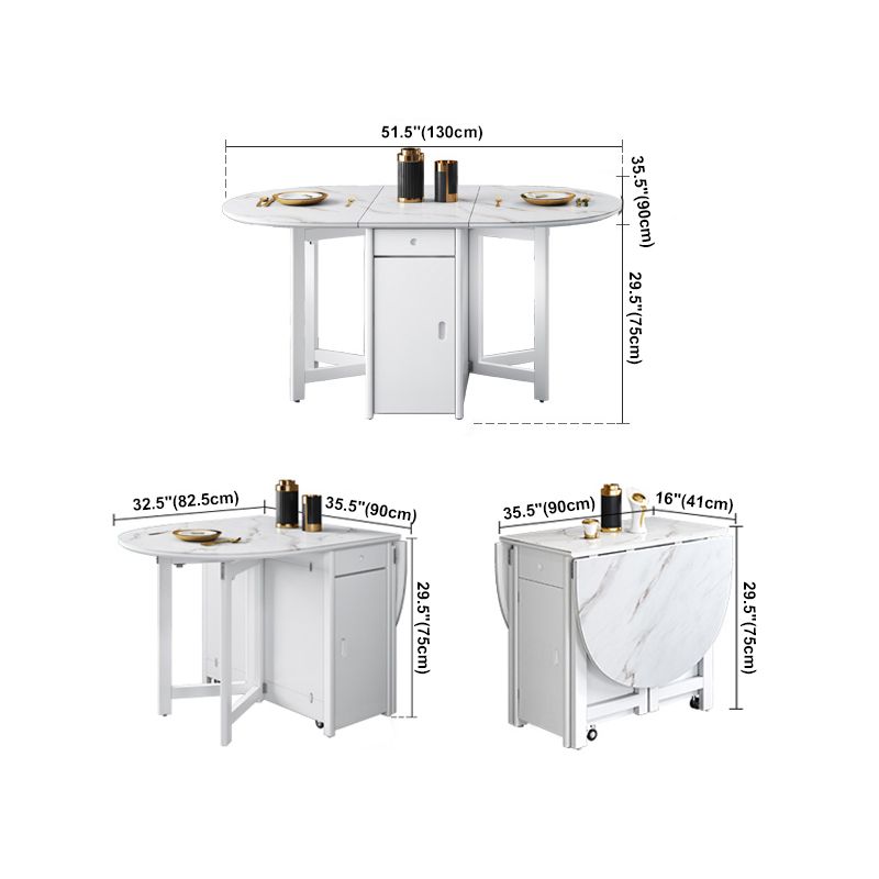 Contemporary Oval Dining Table White Dining Table with 4 Legs Clearhalo ' dining_table' 'Dining Tables & Seating' 'Dining Tables' 'furn' 'furn_dining_table' 'Furniture' 'furniture_dining_table' 'Kitchen & Dining Furniture' 'kitchen&dining_furn' 'kitchen' 'kitchen_dining_table' 1200x1200_8c72b680-f5f9-4fba-8809-999bc6788f45