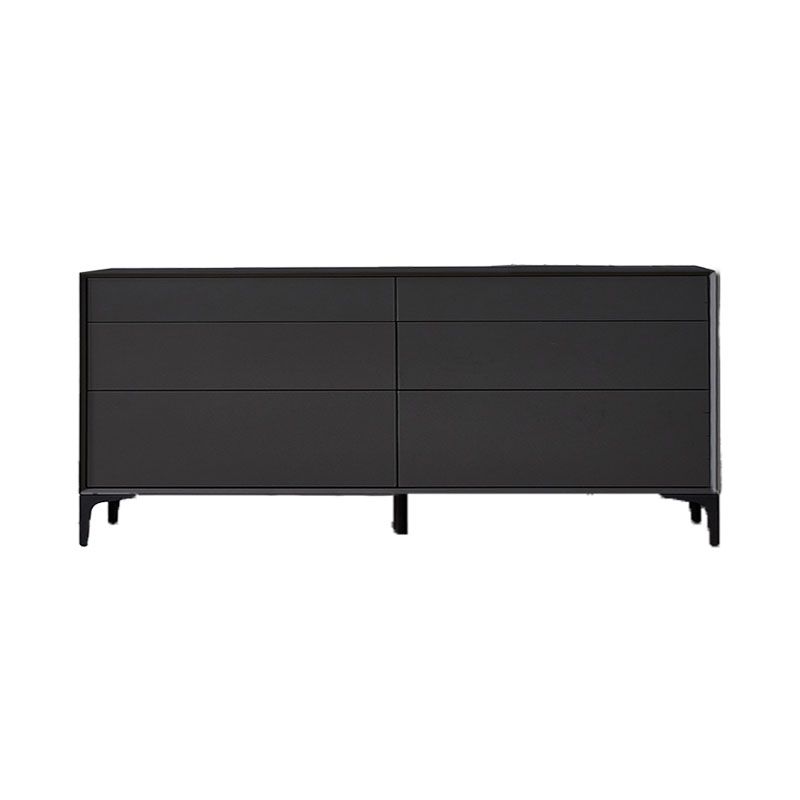 Black Buffet Sideboard Sintered Stone Top Server with Door and Drawer Clearhalo 'buffet_sideboard' 'Buffets & Sideboards' 'furn' 'furn_buffet_sideboard' 'Furniture' 'Kitchen & Dining Furniture' 1200x1200_8c734eb7-f96a-4a47-afd1-567fa81936ad