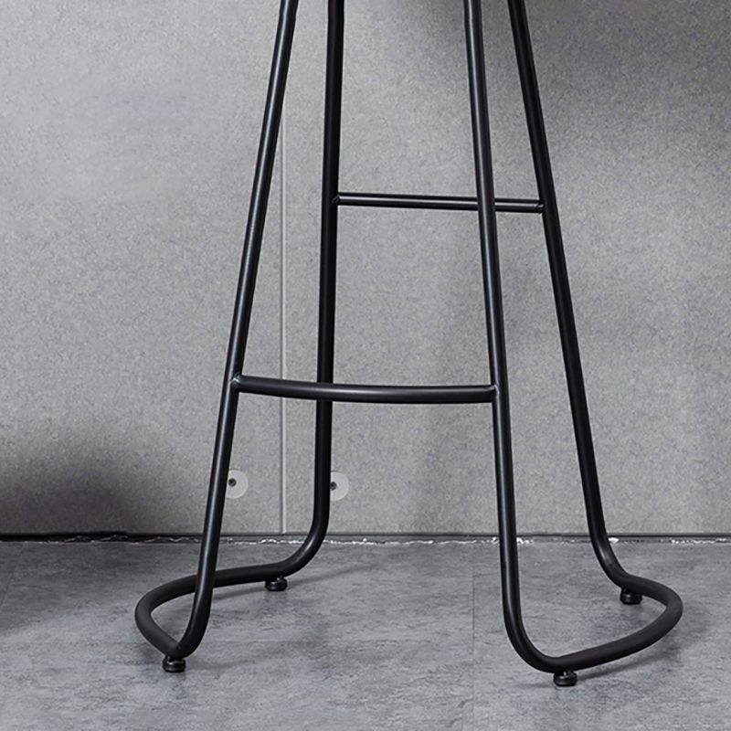 Modern Style Iron Bar Stool with Footrest Dining Room Solid Wood Bar Stool 30 Inches Clearhalo 'Bar Furniture' 'Bar Stools' 'bar_stools' 'furn' 'furn_bar_stools' 'furniture_bar_stools' 'Kitchen & Dining Furniture' 'kitchen&dining_furn' 'kitchen' 'kitchen_furn' Furniture' 1200x1200_8c734ed1-e2e7-4acf-8195-01910c2c1824