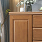 Rubberwood Accent Chest with1 - Door and Drawer, Bar Pulls Chest Clearhalo 'Cabinets & Chests' 'cabinets_chests' 'furn' 'furn_cabinets_chests' 'Furniture' 'Living Room Furniture' 1200x1200_8c735c1a-b1e1-4315-a711-8f0aff89a283