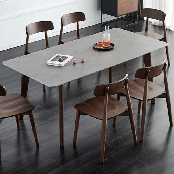 Industrial Rectangle Dining Table for Restaurant Sintered Stone Top Table with 4 Legs Clearhalo ' dining_table' 'Dining Tables & Seating' 'Dining Tables' 'furn' 'furn_dining_table' 'Furniture' 'furniture_dining_table' 'Kitchen & Dining Furniture' 'kitchen&dining_furn' 'kitchen' 'kitchen_dining_table' 1200x1200_8c7370da-2178-4e05-9868-6505d56bc075