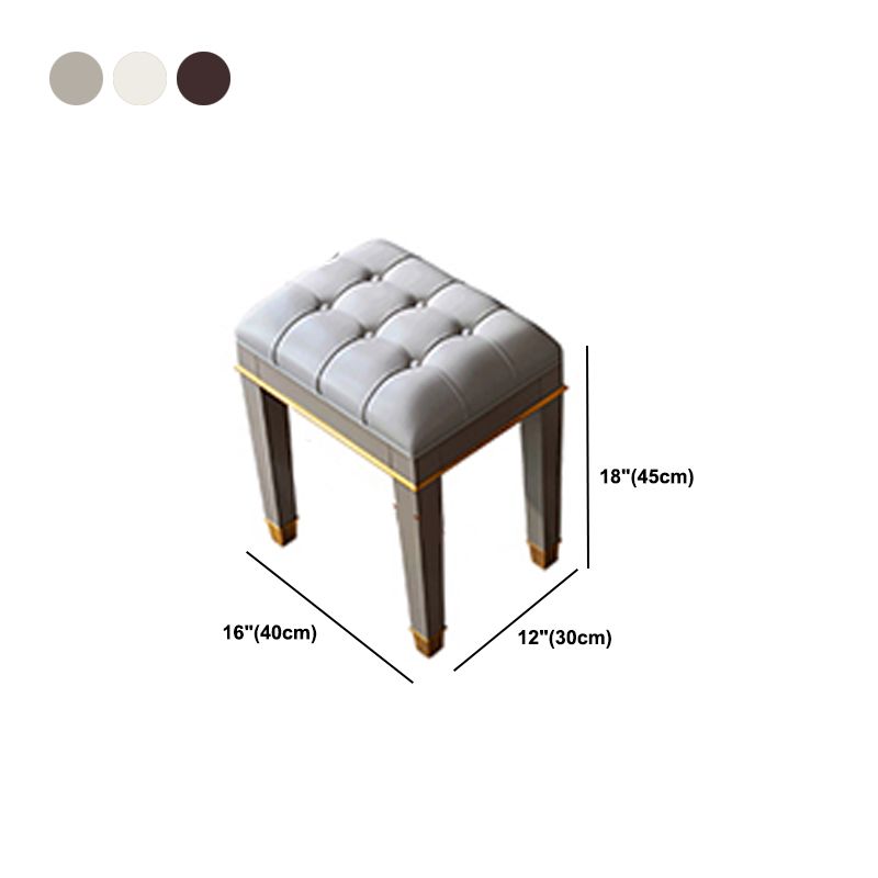 Solid Wood Make-up Vanity Mirrored Vanity Set with Padded Stool Clearhalo 'Bedroom Furniture' 'furn' 'furn_makeup_vanities' 'Furniture' 'Makeup Vanities' 'makeup_vanities' 1200x1200_8c7762d6-6f7c-4f16-a858-33149fd2d578