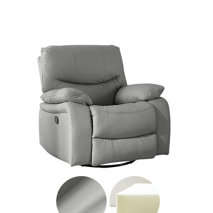Contemporary Standard Recliner Metal Swivel Rocker Indoor Solid Color Clearhalo 'Chairs & Seating' 'furn' 'furn_recliners' 'Furniture' 'Living Room Furniture' 'Recliners' 1200x1200_8c779b20-4821-419c-8139-29cd7776b315