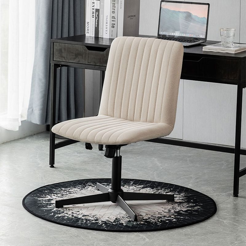 Chaise de bureau sans bras Hauteur de siège réglable sans chaise de bureau ergonomique pénible