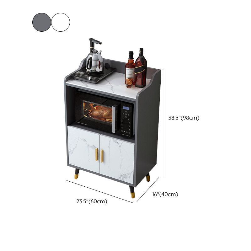 Stone Top Sideboard Modern Engineered Wood Side Board for Kitchen Use Clearhalo 'buffet_sideboard' 'Buffets & Sideboards' 'furn' 'furn_buffet_sideboard' 'Furniture' 'Kitchen & Dining Furniture' 1200x1200_8c7a1a07-cdd3-4641-aec0-2caba1581e83