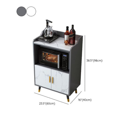 Stone Top Sideboard Modern Engineered Wood Side Board for Kitchen Use Clearhalo 'buffet_sideboard' 'Buffets & Sideboards' 'furn' 'furn_buffet_sideboard' 'Furniture' 'Kitchen & Dining Furniture' 1200x1200_8c7a1a07-cdd3-4641-aec0-2caba1581e83