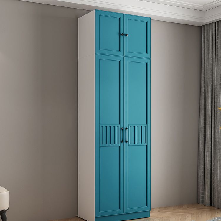 Manufactured Wood Blue Storage Cabinet Coastal Cabinet with Hinged Door Clearhalo 'Armoires & Wardrobes' 'armoires_wardrobes' 'Bedroom Furniture' 'furn' 'furn_armoires_wardrobes' 'Furniture' 1200x1200_8c7b94fa-254a-4c1e-8653-8e377a7aff69