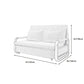 Contemporary Tight Back Sofa Bed Square Arm Fabric Sofa with Storage