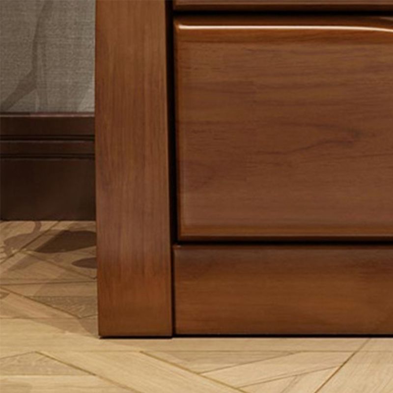 Moderne houten kastgroeven rechthoekige zijkast met lade