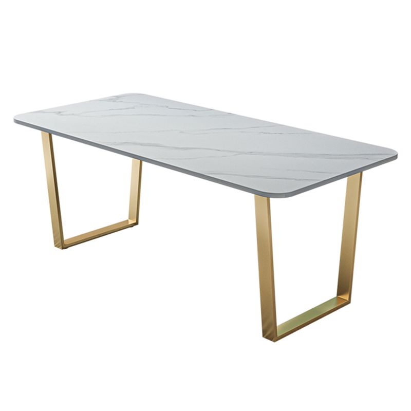 Metal Traditional Luxury Rectangle Table Sintered Stone Table with Sled Clearhalo ' dining_table' 'Dining Tables & Seating' 'Dining Tables' 'furn' 'furn_dining_table' 'Furniture' 'furniture_dining_table' 'Kitchen & Dining Furniture' 'kitchen&dining_furn' 'kitchen' 'kitchen_dining_table' 1200x1200_8c823070-17d8-4c89-ae0a-e76386e2e049