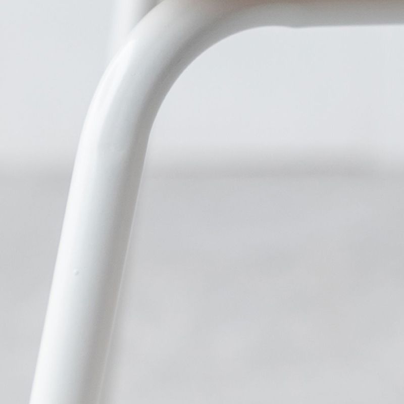 Silla de comedor de estilo moderno silla lateral de madera con base de metal