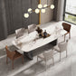 Minimalist Style Dining Table Set with Rectangle Shape Table and Upholstery Chairs Clearhalo 'Dining Room Sets' 'Dining Tables & Seating' 'dining_room_set' 'furn' 'furn_dining_room_set' 'Furniture' 'furniture_dining_room_set' 'Kitchen & Dining Furniture' 'kitchen&dining_furn' 'kitchen' 1200x1200_8c841481-4e2a-4c0e-b110-a518e749e392