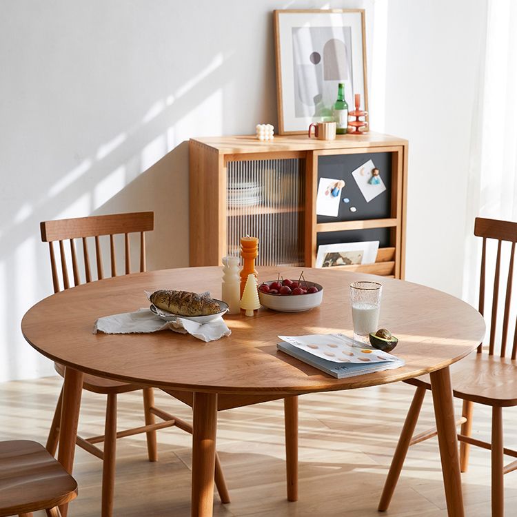 Round 4 Legs Home Furniture Solid Wood Dining Room Collection for Dining Room Clearhalo ' dining_table' 'Dining Tables & Seating' 'Dining Tables' 'furn' 'furn_dining_table' 'Furniture' 'furniture_dining_table' 'Kitchen & Dining Furniture' 'kitchen&dining_furn' 'kitchen' 'kitchen_dining_table' 1200x1200_8c8471a7-756f-419a-8c17-9132db175912