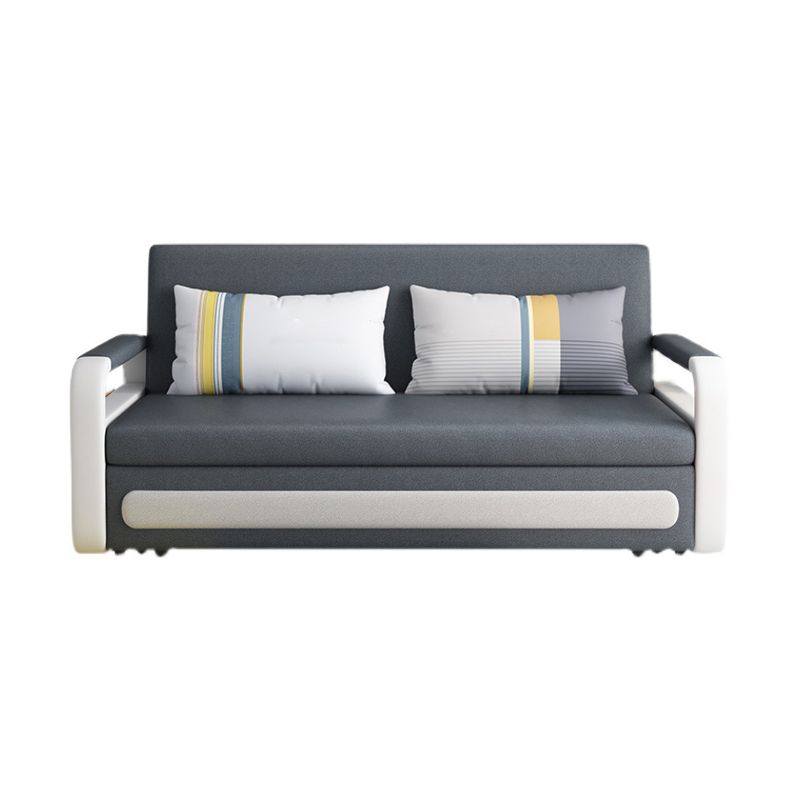 Tight Back Convertible Fabric Sofa Bed High Wear Resistance Square Arm Sofa Bed Clearhalo 'furn' 'furn_sofas' 'Furniture' 'furniture_sofas' 'kitchen' 'kitchen_sofas' 'Living Room Furniture' 'Sofa' 'sofas' 1200x1200_8c876308-ec3b-4569-8abb-b8f3a6b29097