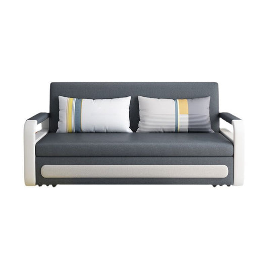 Tight Back Convertible Fabric Sofa Bed High Wear Resistance Square Arm Sofa Bed Clearhalo 'furn' 'furn_sofas' 'Furniture' 'furniture_sofas' 'kitchen' 'kitchen_sofas' 'Living Room Furniture' 'Sofa' 'sofas' 1200x1200_8c876308-ec3b-4569-8abb-b8f3a6b29097