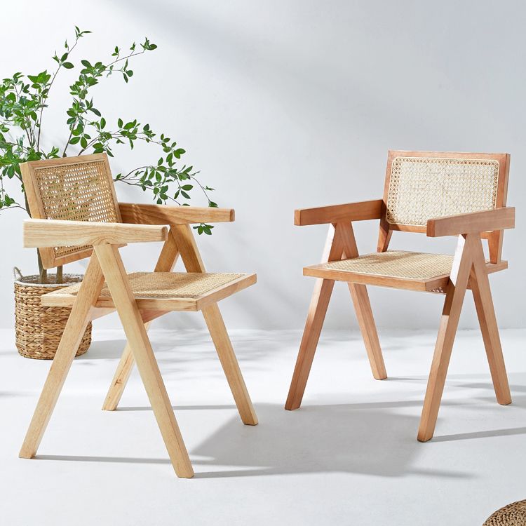 Wooden Dining Side Chairs Modern Indoor-Outdoor Open Back Dining Chair, 20'' Wide Clearhalo ' kitchen&dining_furn' 'Dining Chairs' 'Dining Tables & Seating' 'dining_chair' 'furn' 'furn_dining_chair' 'Furniture' 'furniture_dining_chair' 'Kitchen & Dining Furniture' 'kitchen' 1200x1200_8c8766c0-eb6e-4185-9e21-9749ab7178a9