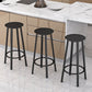 Modern Counter Round Bar Stool Armless Iron Bar Stool with Footrest and Swivel Clearhalo 'Bar Furniture' 'Bar Stools' 'bar_stools' 'furn' 'furn_bar_stools' 'furniture_bar_stools' 'Kitchen & Dining Furniture' 'kitchen&dining_furn' 'kitchen' 'kitchen_furn' Furniture' 1200x1200_8c883c1a-c082-46de-a9f7-79dd13cde8b9