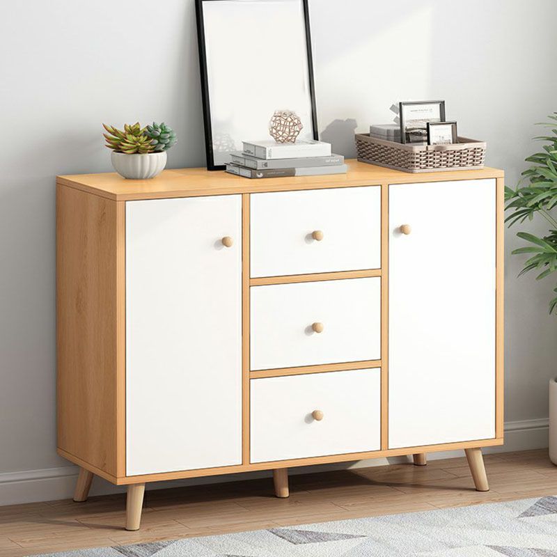 Contemporary Chest Horizontal Combo Dresser with Door for Home