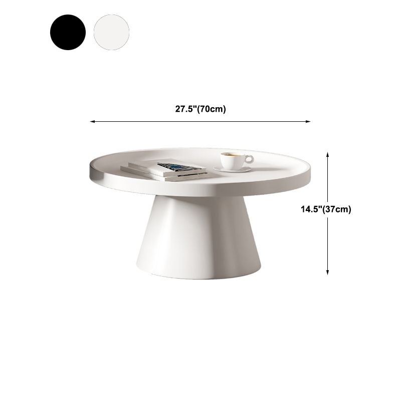 Metal Pedestal Coffee Table Round Modern Minimalist Coffee Table