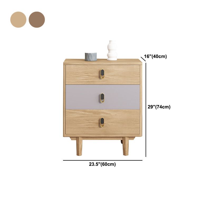 Coffre en bois moderne avec des jambes droites et des tiroirs accent coffre