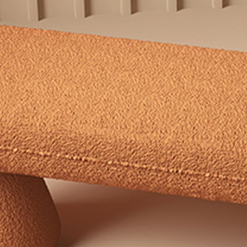 Oval Upholstered Entryway Bench Modern Seating Bench with Wooden Base Clearhalo 'Benches' 'Chairs & Seating' 'furn' 'furn_benches' 'Furniture' 'Living Room Furniture' 1200x1200_8c8b3be5-de45-4fbf-b60d-b0f6105b44a1