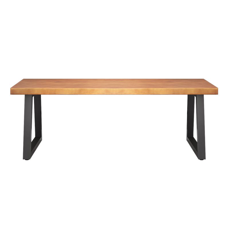 Escritorio de escritura rectangular de madera sólida Home Modern Gaming Desk en natural
