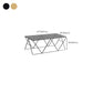 Table basse avec plateau en verre, moderne, Simple, rectangulaire, claire, avec cadre