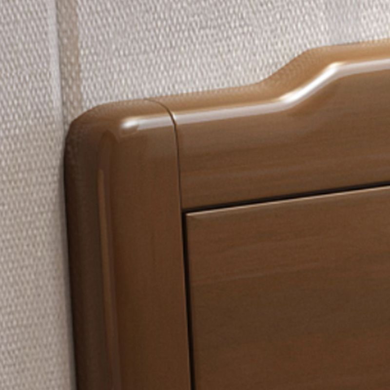 Letto standard in legno massello scandinavo letto naturale con testiera